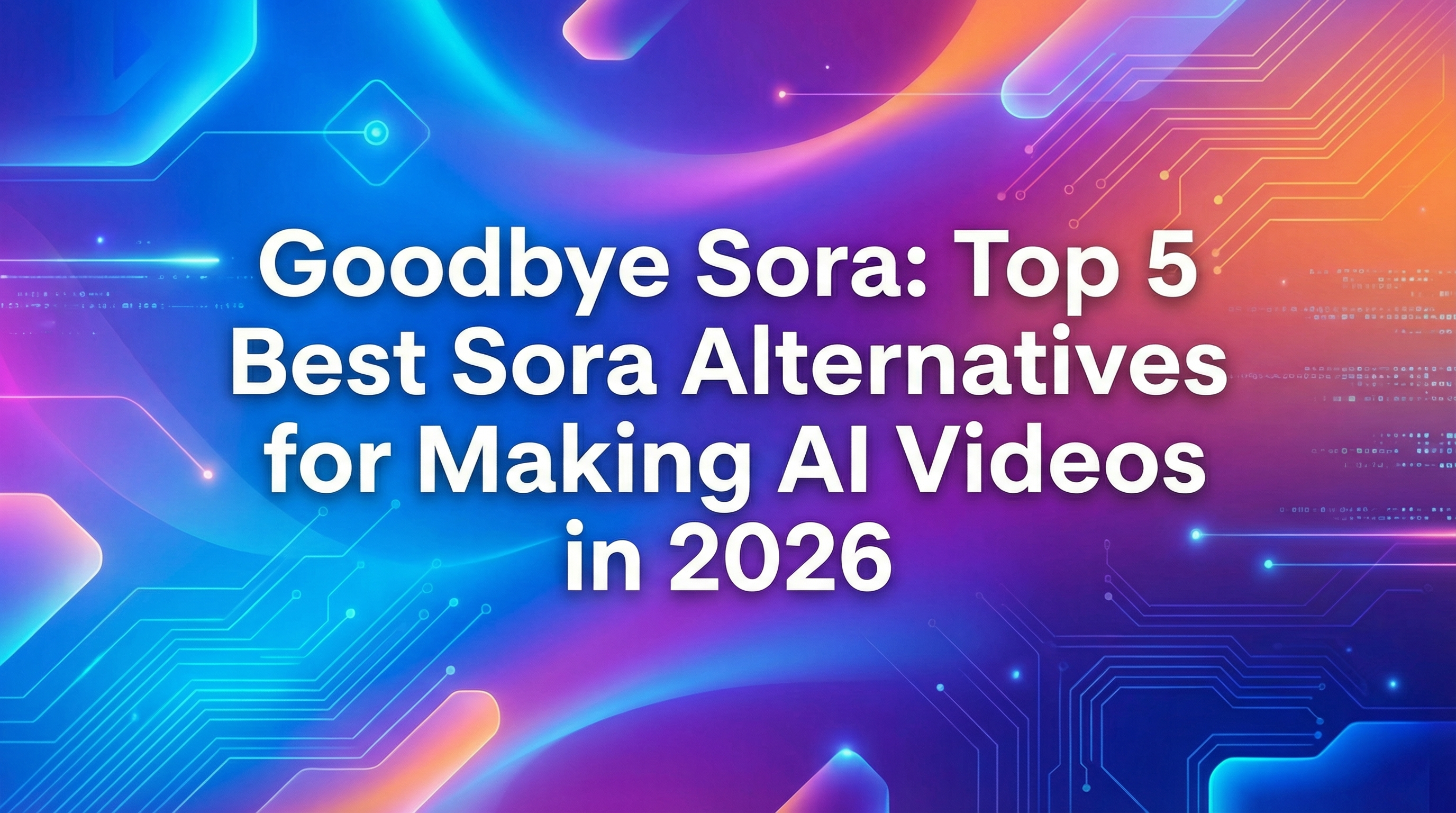 Goodbye Sora: Top 5 Best Sora Alternatives for Making AI Videos in 2026