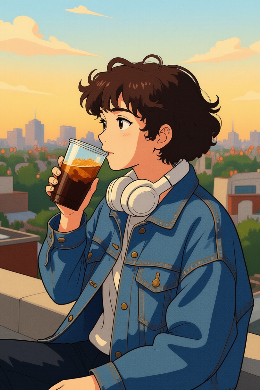 Turn into Ghibli style.