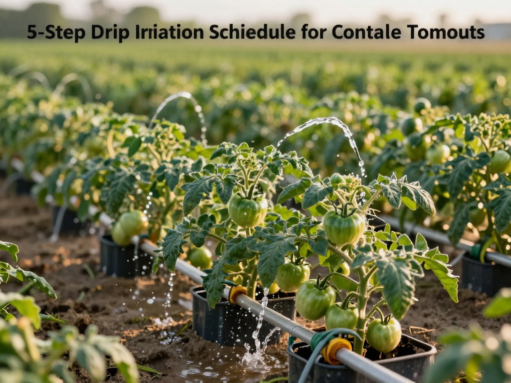 The 5-Step Drip Irrigation Schedule for Container Tomatoes - drip irrigation schedule for container tomatoes