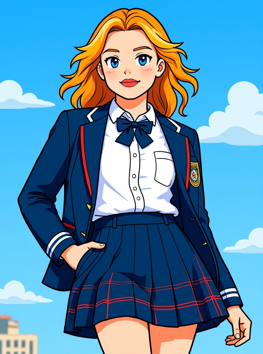 Change to cartoon style.