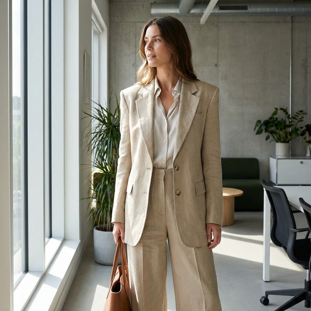 Tailored blazer for spring office fashion