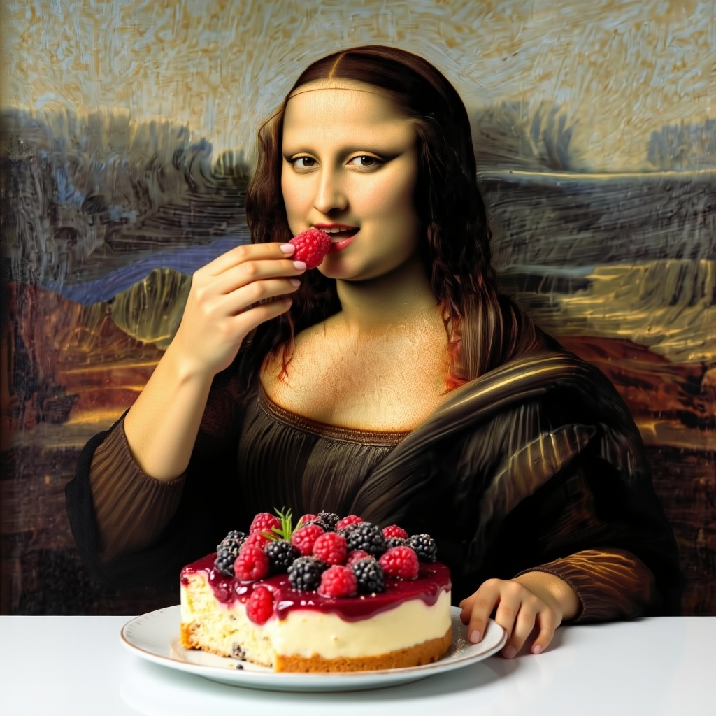 This woman is eating cake.
