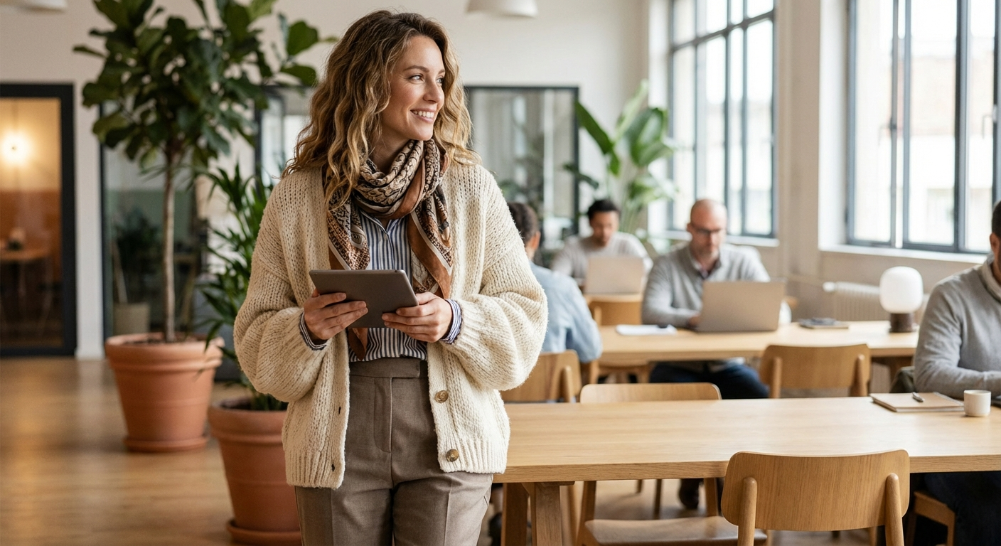 Professional platform loafers and accessories for work outfits
