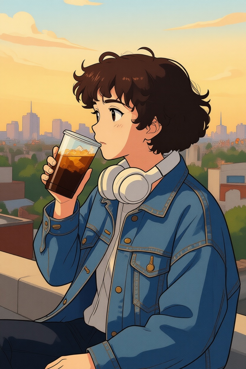 Turn into Ghibli style.